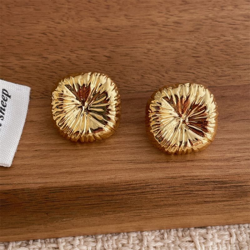 Button earrings