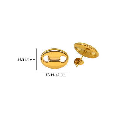 Pig nose studs