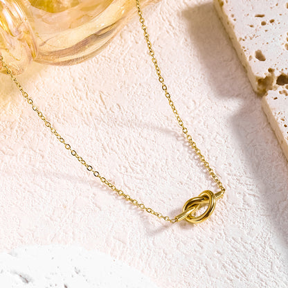 Pretzel necklace