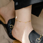 Tiny diamond anklet