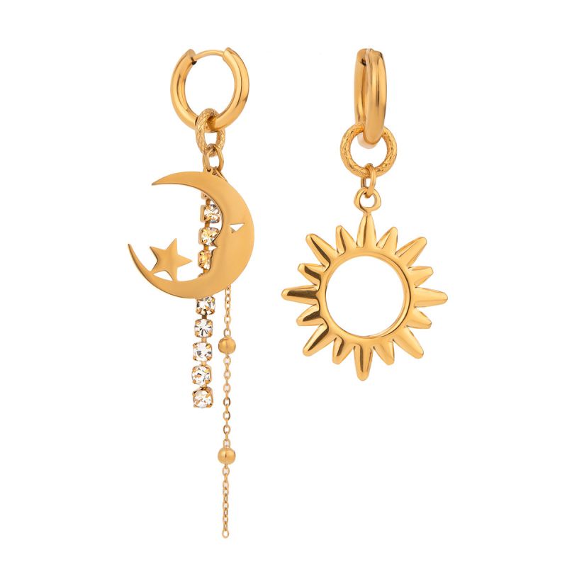 Sun & moon earrings