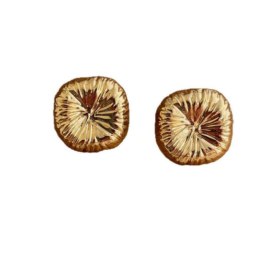 Button earrings