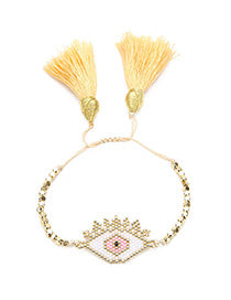 Pink eye bracelet