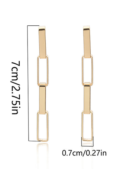 Chain tassel earrings