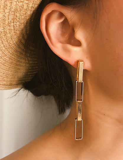 Chain tassel earrings