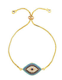 Eye golden bracelet
