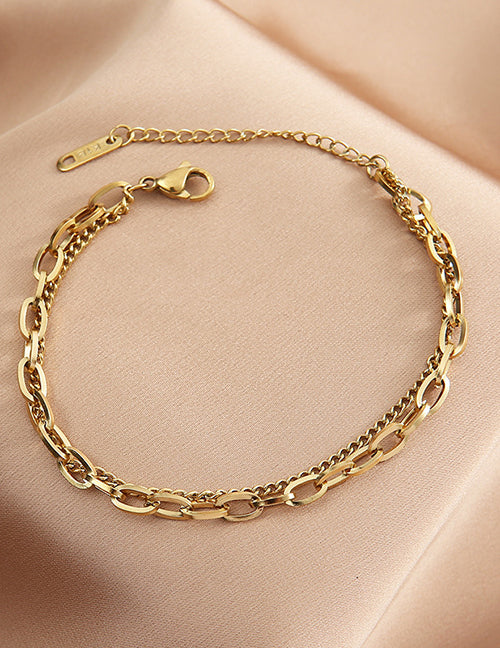 Double chain bracelet