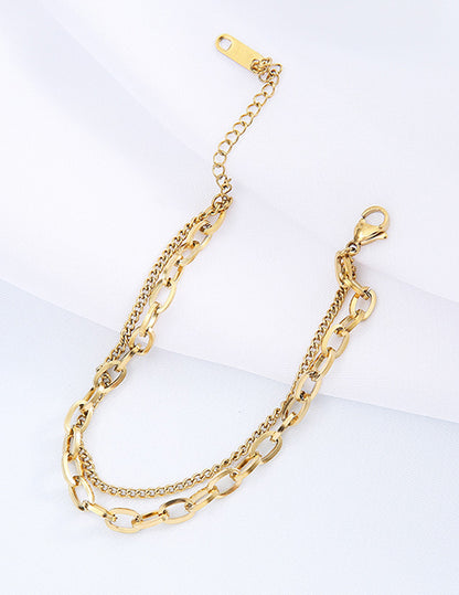 Double chain bracelet
