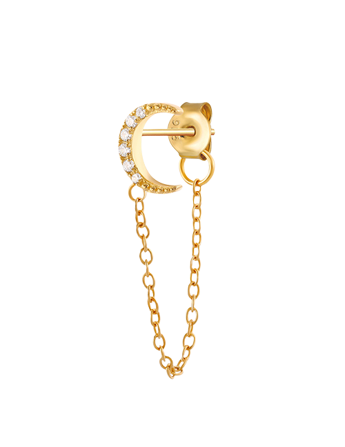 Moon tassel piercing