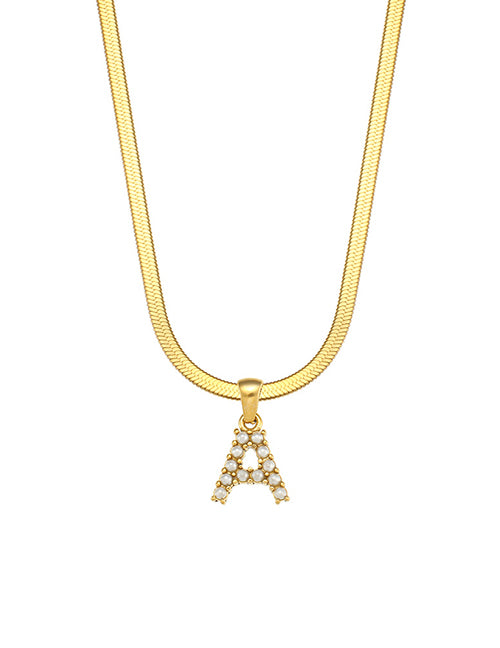 Pearl Letter Necklace