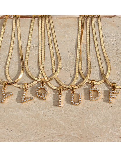 Pearl Letter Necklace