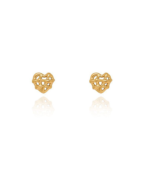 Heart pie studs