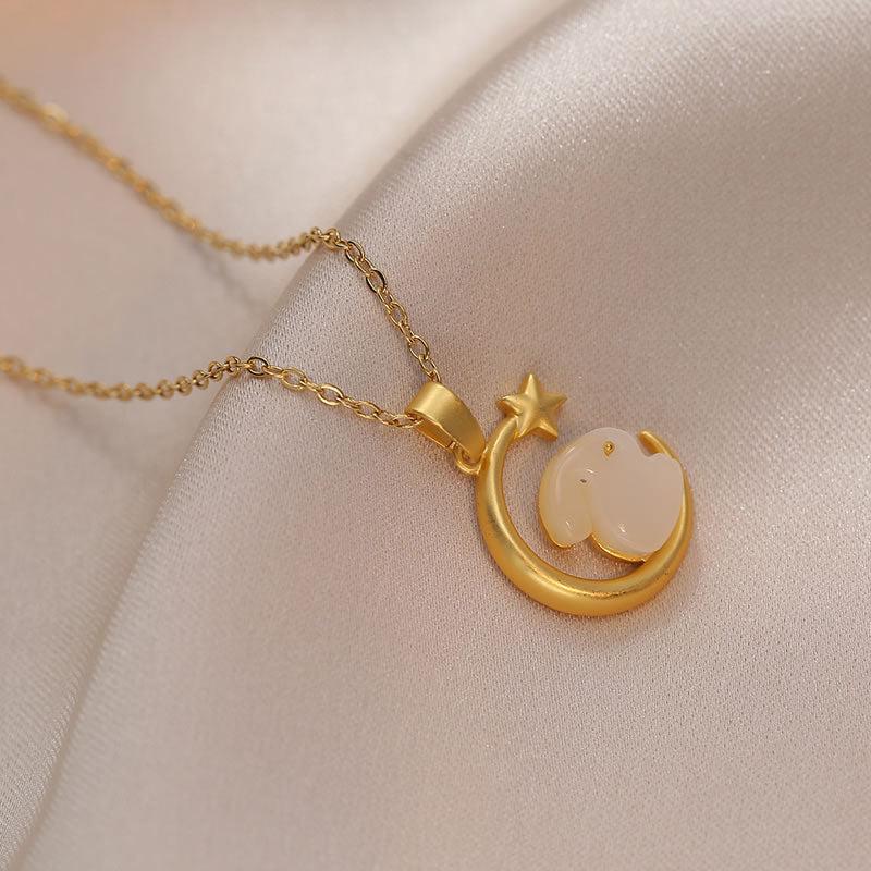 Rabbit & moon