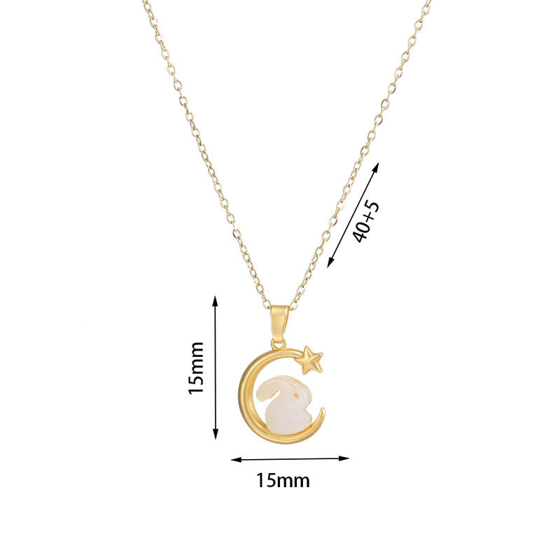 Rabbit & moon
