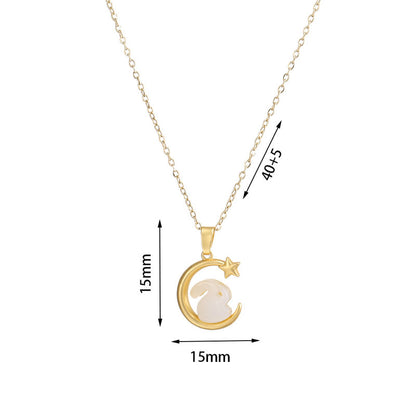 Rabbit & moon