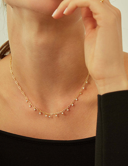 Link stars necklace