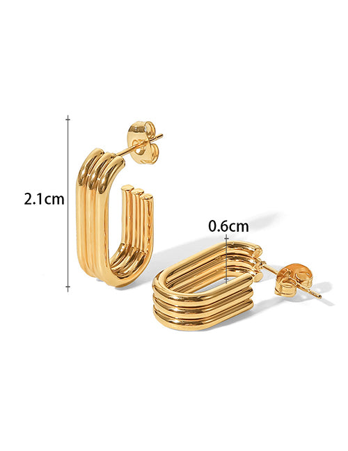 Triple U earrings