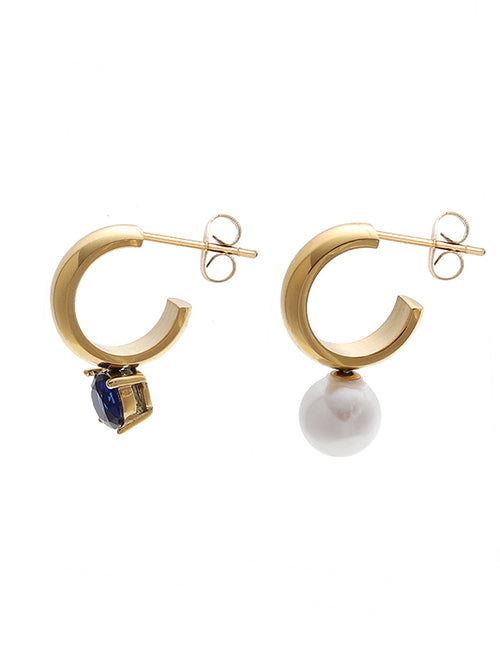 Blue moon earrings
