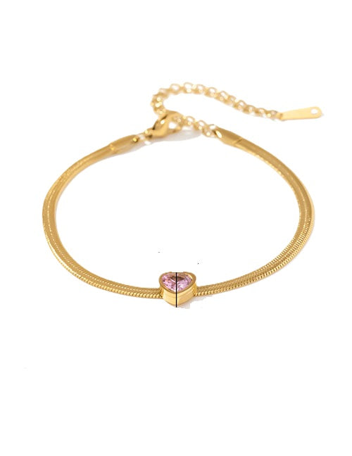 Pink Heart Bracelet