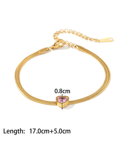 Pink Heart Bracelet