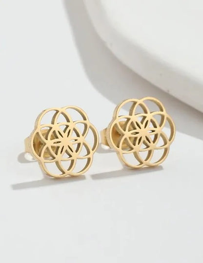 Aretes Flor de la Vida