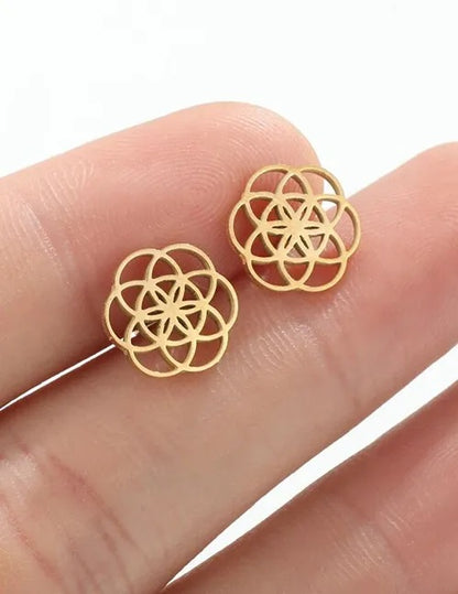 Aretes Flor de la Vida